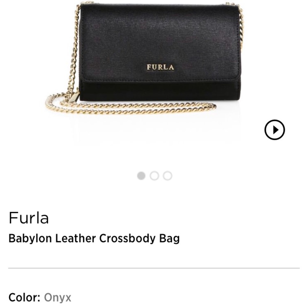SOLD OUT! Furla XL chain leather wallet